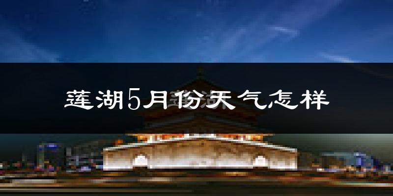 莲湖5月份天气怎样?莲湖五月冷不冷?