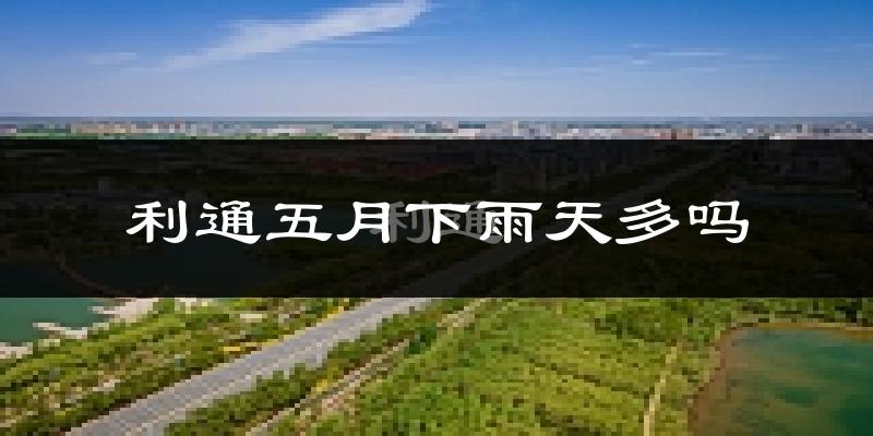 利通五月下雨天多吗?利通5月份降雨量多少?