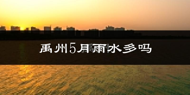 禹州5月雨水多吗?