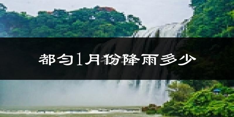 都匀1月份降雨多少?