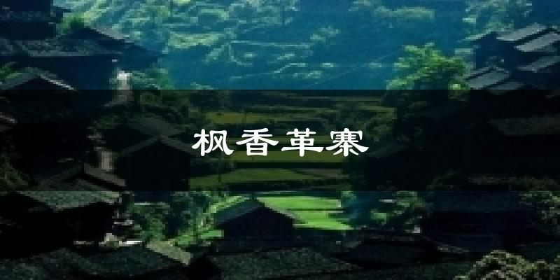 枫香革寨天气预报十五天
